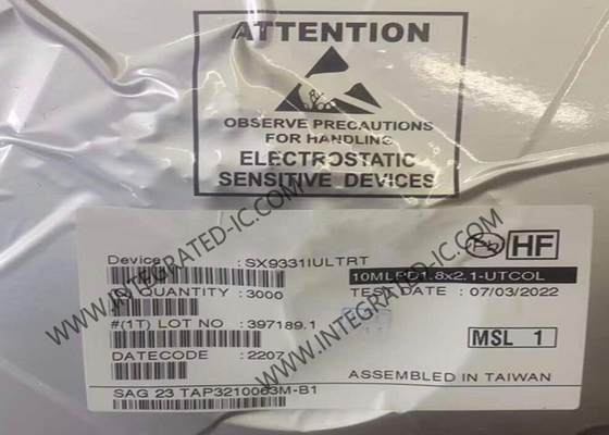 SX9331IULTRT Sensor IC Sensor de alto rendimiento, pequeño, capacitivo de 5 canales