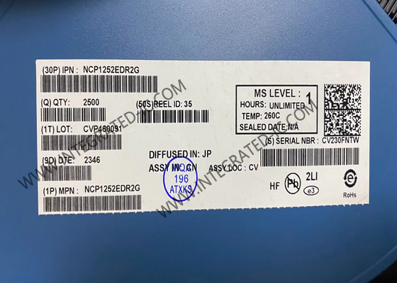 Chip de circuito integrado NCP1252EDR2G Controlador PWM en modo de corriente para aplicaciones de avance y retroceso