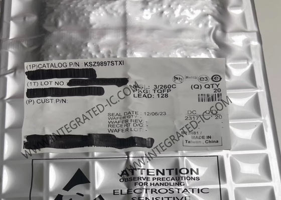 KSZ9897STXI Ethernet IC 750mA 7 puertos GigE conmutadores Ethernet administrados TQFP128