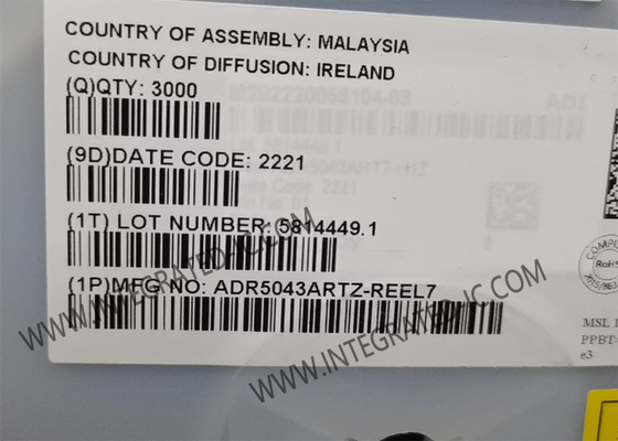 Chip de circuito integrado ADR5043ARTZ Referencias de voltaje derivado de alta precisión de 3V