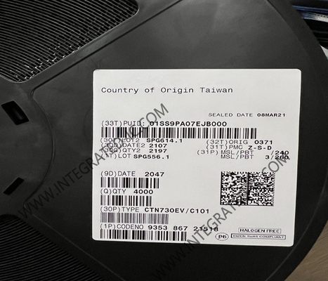 Chip de circuito integrado CTN730EV 848 Kbit/s Transmisor de carga inalámbrica NFC