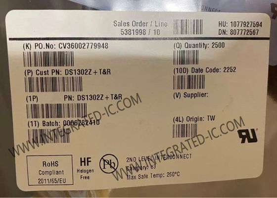 Chip de circuito integrado DS1302Z, chip de cronometraje con carga de goteo, RTC de dirección serie 31B