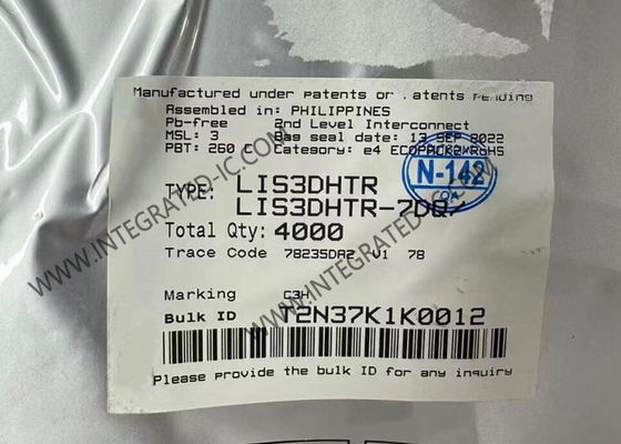 LIS3DHTR Sensor IC Acelerómetro de 3 ejes de altas prestaciones de ultra baja potencia