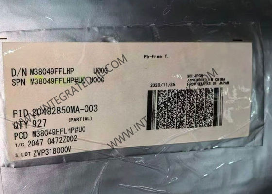 Microcontrolador MCU de 8 bits M38049FFLHP con frecuencia máxima de 2MHz en paquete LFQFP-64