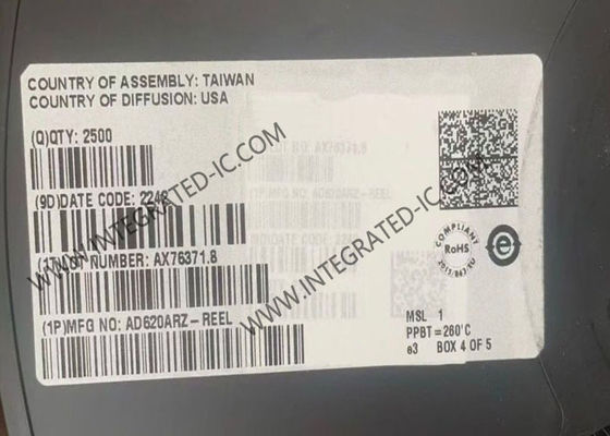 AD620ARZ amplificador de instrumentación chip de circuito integrado con 1 canal 1 MHz ancho de banda y 1,2 V/us Slew Rate