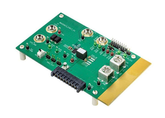 Placa de evaluación del regulador conmutado CC-CC reductor MAX20815EVKIT para soluciones integradas