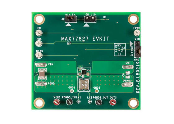 MAX77827EVKIT Soluciones incrustadas 1.6A 1.8V a 5.5V Cuadro de evaluación del convertidor Buck-Boost