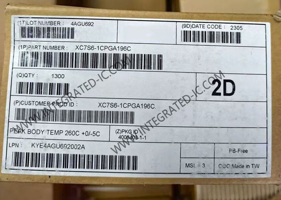 XC7S6-1CPGA196C Spartan-7 FPGA con 196-CSPBGA 6000 elementos lógicos y 100 entradas y salidas para aplicaciones de alto rendimiento