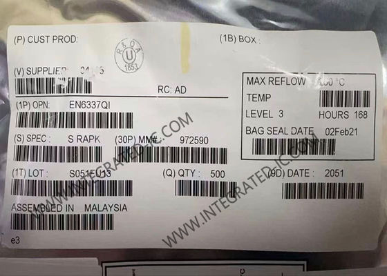 Chip de circuito integrado PowerSoC EN6337QI con corriente de salida de 3A, 95% de eficiencia y frecuencia de conmutación de 2MHz