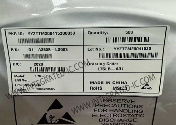 Módulo GNSS de comunicación inalámbrica L76LB-A31 de 2,8 V a 4,3 V con 33 canales de seguimiento y 99 canales de adquisición