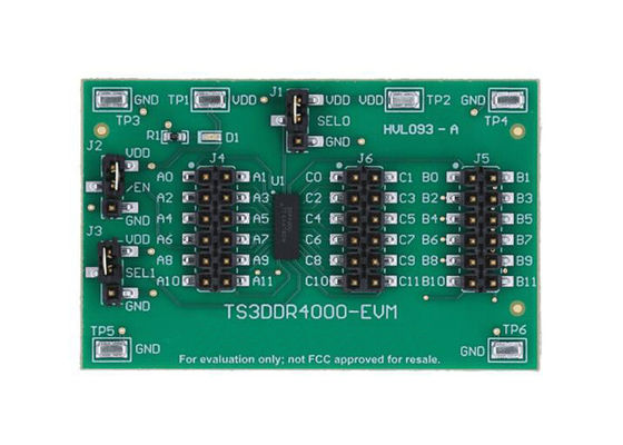 Placa de evaluación del multiplexor de soluciones integradas TS3DDR4000-EVM Interruptor SPDT TS3DDR4000