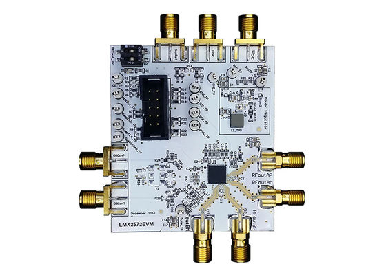 Placa de evaluación de sincronización del sintetizador de frecuencia de soluciones integradas LMX2572EVM