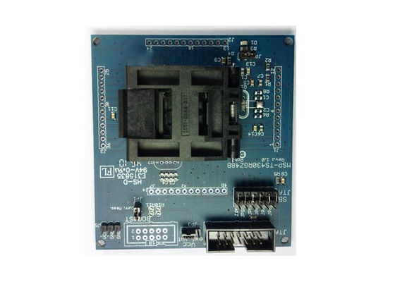 Placa de desarrollo objetivo con zócalo ZIF para soluciones integradas MSP430 RGZ48C