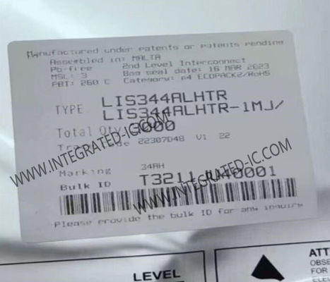 LIS344ALHTR Sensor IC acelerómetro capacitivo lineal de 3 ejes de baja potencia con salida analógica