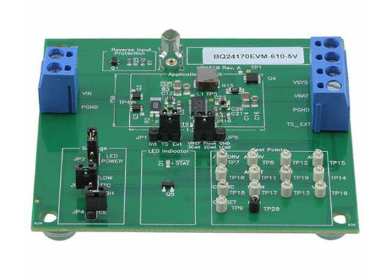 BQ24170EVM-610-5V Módulo de evaluación de cargador de batería síncrono reductor de 1-3 celdas y 4A para soluciones integradas