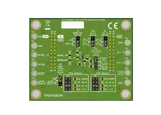 Placa de evaluación de gestión de energía y secuenciador de 2,6 V a 65 V TPS376XEVM para soluciones integradas