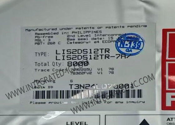 Sensor IC LIS2DS12TR de alto rendimiento, sensor de movimiento de salida digital MEMS de 3 ejes