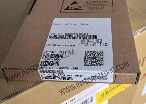 Microcontrolador LPC5504JHI48 MCU de 32 bits Arm Cortex-M33 con 8 MB de Flash, 45 pines GPIO y UUID de 128 bits