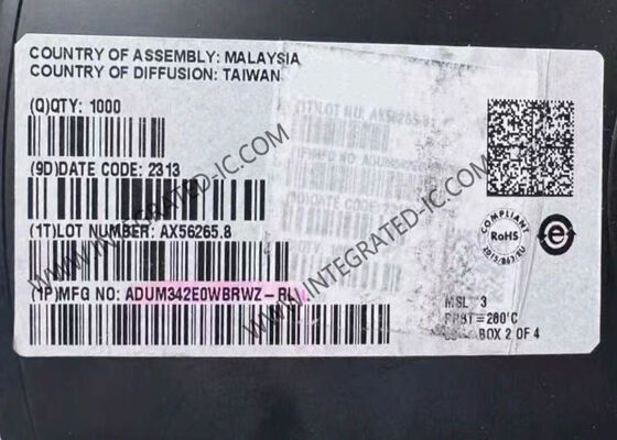Chip de circuito integrado ADUM342E0WBRWZ 5700Vrms aisladores digitales de cuatro canales