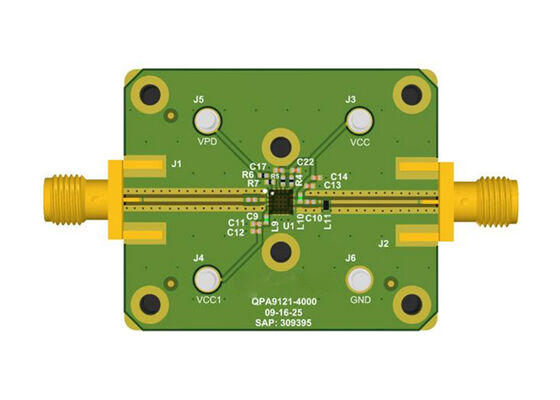 QPA9121EVB-01 Soluciones incrustadas Junta de evaluación de amplificadores de conductores de alta ganancia de 0,5 W