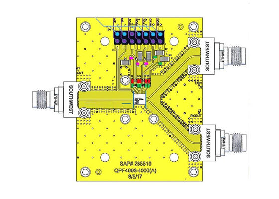 QPF4006EVB1 Soluciones Integradas Módulo Frontal GaN de 37 GHz a 40.5 GHz, Placa de Evaluación