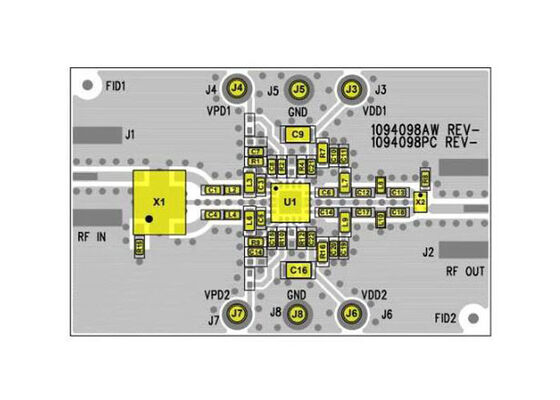 TQP3M9041-PCB Soluciones incrustadas 2.5GHz a 2.7GHz TQP3M9041 Junta de evaluación de amplificadores de bajo ruido