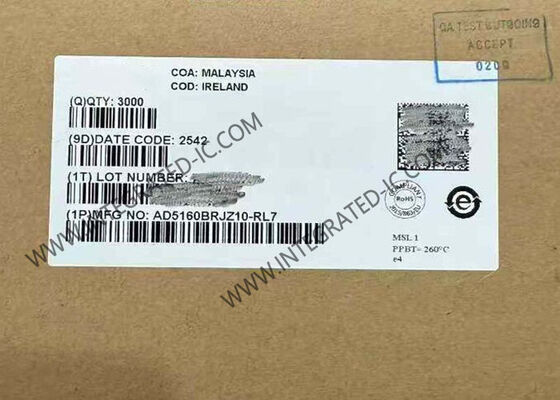 Chip de circuito integrado potenciómetro digital AD5160BRJZ10 con 256 posiciones, resistencia de 10 kOhmios e interfaz compatible con SPI