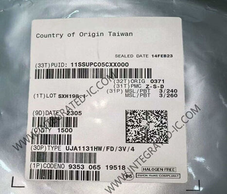 UJA1131HW Chip de base del sistema de circuitos integrados con convertidor de carga y impulso HTQFP48 paquete para aplicaciones automotrices