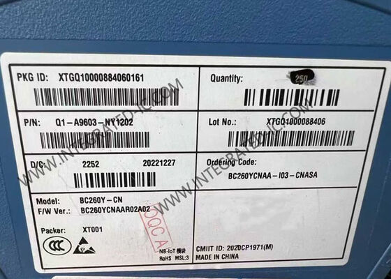 BC260YCNAA-I03-CNASA Módulo de Comunicación Inalámbrica LTE Cat NB2 con Paquete LCC y Consumo de Energía Ultra Bajo