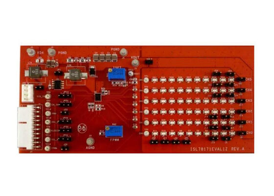 Soluciones integradas ISL78171EVAL1Z ISL78171 Placa de evaluación del controlador LED automotriz de 50 mA