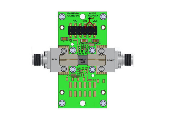 TGA2975-SM-EVB Soluciones Integradas 2.7 GHz a 3.5 GHz 12W Placa de Evaluación del Amplificador de Potencia GaN
