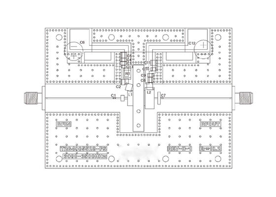 T2G4005528-FS-EVB2 Soluciones embebidas 55W 28V DC  ¥ 3.5GHz GaN Panel de evaluación de transistores de potencia RF