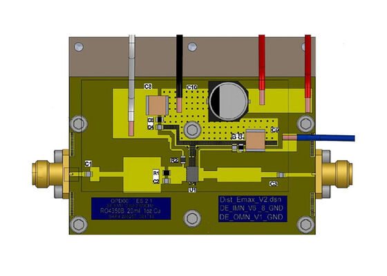 QPD0011EVB1 Placa de evaluación de transistor de potencia de doble vía asimétrica para soluciones integradas