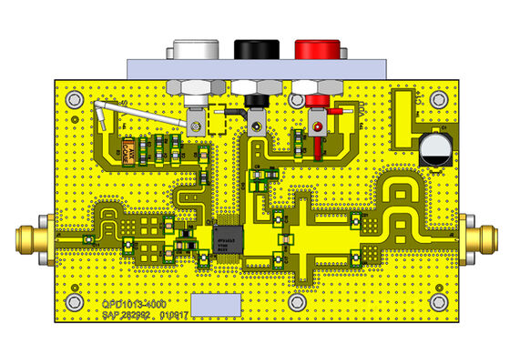 QPD1013EVB02 Soluciones embebidas 150W 65V DC    2.7GHz GaN RF Transistor Junta de evaluación