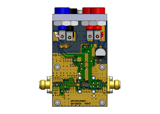 QPD1022EVB03 Soluciones incrustadas 10W CC a 12 GHz GaN RF Transistor de evaluación de la Junta