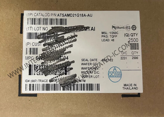 ATSAMD21G18A-AU Microcontrolador MCU de 48 MHz de alto rendimiento de 32 bits con 256 kB de Flash y 32 kB de SRAM