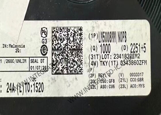 Chip de circuito integrado LM5008MM Regulador conmutador reductor DC/DC con voltaje de entrada de 95V, corriente de salida de 350mA y tiempo de encendido constante