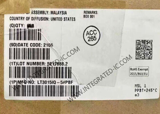 LT3015IQ-5 Chip de circuito integrado 1.5A Regulador lineal negativo de bajo ruido con límite de corriente de precisión