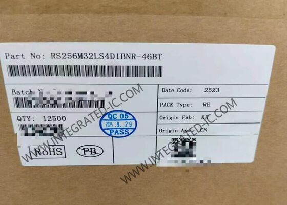 Chip de IC de memoria RS256M32LS4D1BNR-46BT 1Gbit LPDDR4 SDRAM con 256Mb x 32 bits Configuración y velocidad de transferencia de datos de 8,53 GB/s en paquete FBGA-200