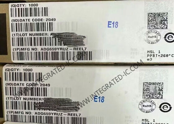 ADG659YRUZ Circuito integrado de multiplexor analógico CMOS de bajo voltaje de 4 canales con 75 ohmios de resistencia en estado activo