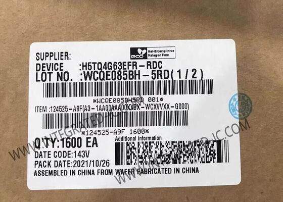 Chip IC de memoria SDRAM DDR3 de 4 Gbit H5TQ4G63EFR-RDC con una velocidad de transferencia de datos de 2133 Mbps en paquete FBGA-96 para aplicaciones de alta densidad