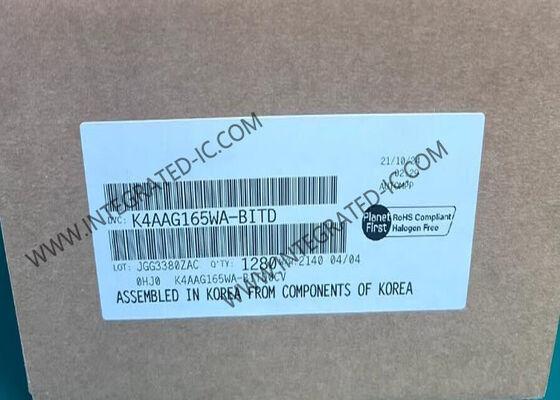 K4AAG165WA-BITD Chip de memoria IC DDR4 DRAM 16Gbit 2666Mbps Memoria de acceso aleatorio dinámico FBGA96