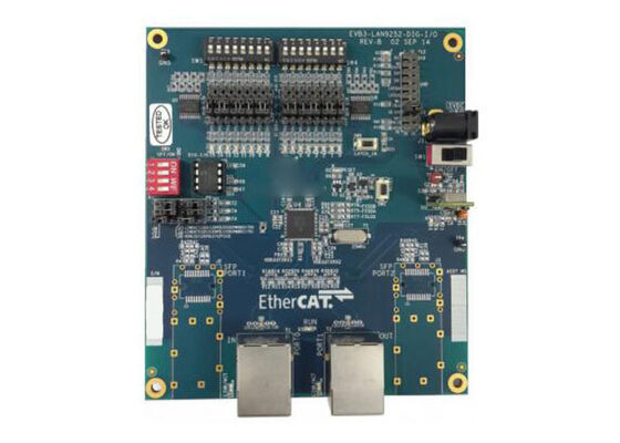 Kit de evaluación del controlador de dispositivo EtherCAT LAN9252 DIGIO de Embedded Solutions EVB-LAN9252-DIGIO, placa DIGIO