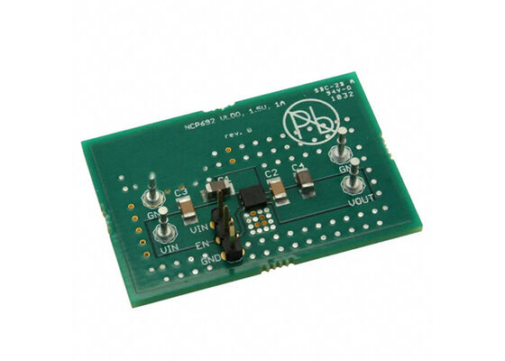 NCP692MN25T2GEVB Placa de evaluación de soluciones integradas de regulador de voltaje lineal de 1 canal 6V 1A