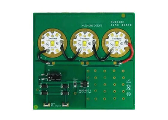 NUD4001DGEVB Soluciones integradas de alta corriente 12V 500mA Junta de evaluación del controlador LED