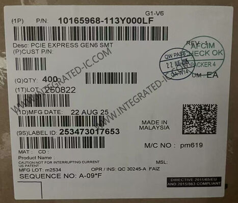 10165968-113Y000LF Conector de borde de tarjeta PCI Express Gen 6 de 1.1A 164POS para transferencia de datos de alta velocidad