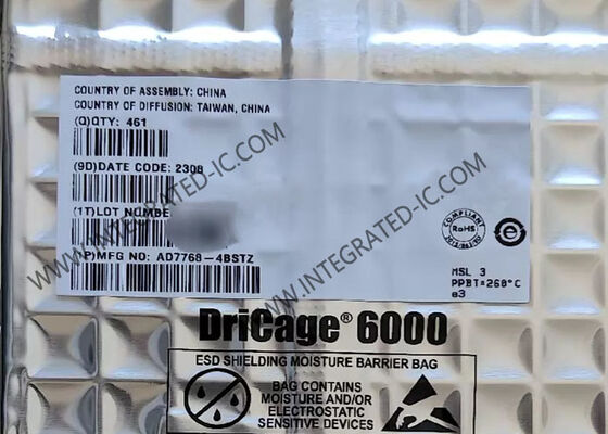 AD7768-4BSTZ Chip de circuito integrado convertidor analógico a digital de 24 bits en paquete LQFP64