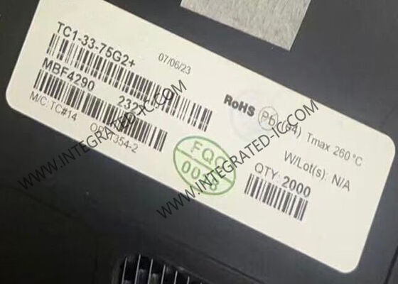 TC1-33-75G2 Chip de circuito integrado Transformador RF de 5MHz a 3GHz 75 Ohms Montaje de superficie SMD-6