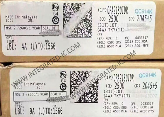 OPA2180IDR 36V Amplificador de operación de deriva cero Chip de circuito integrado con salida de tren a tren y ancho de banda de ganancia de 2 MHz SOIC8
