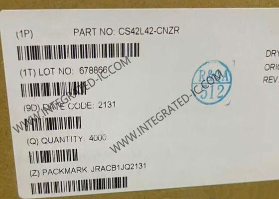 CS42L42-CNZR Códec de audio de baja potencia con rango dinámico alto e interfaz MIPI SoundWire